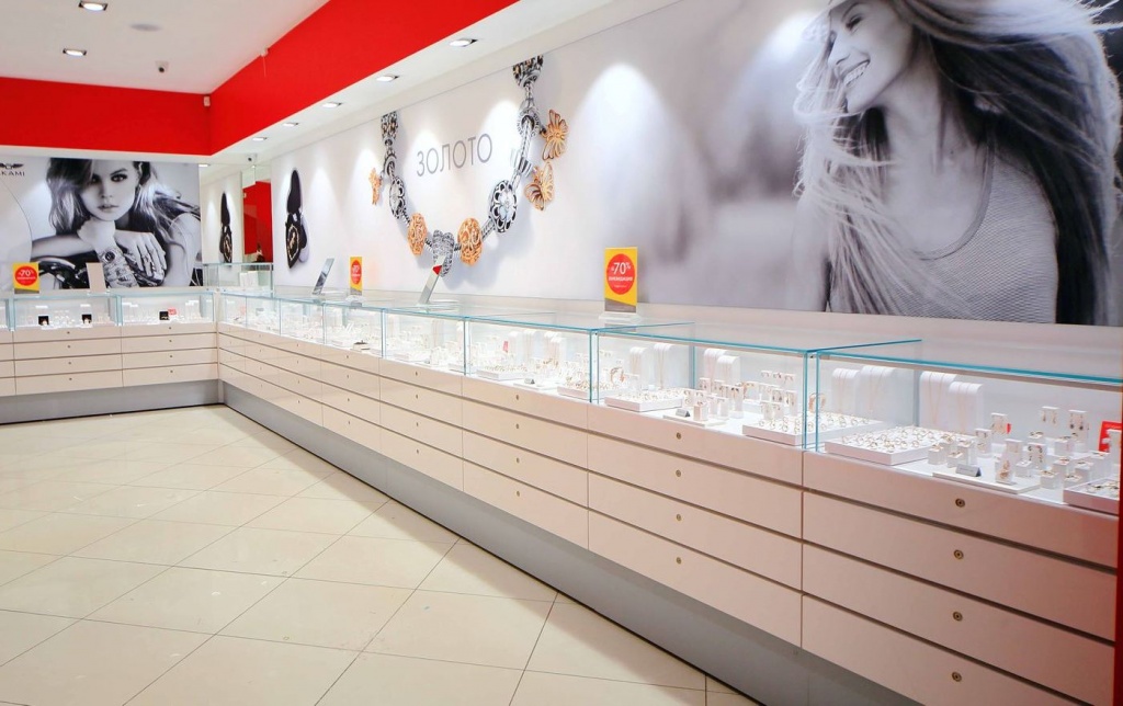 Витрины для ювелирного магазина
