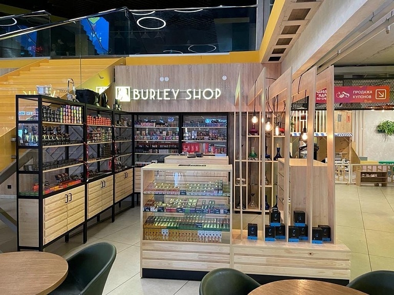 Вейп шоп "burley shop" Гастропарк г. Челябинск 